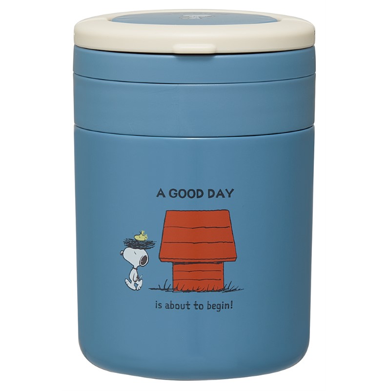 PEANUTS  折りたたみハンドル付保・保冷デリカポット/ SNOOPY(Good day)